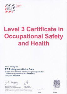 Certificate British Safety Council