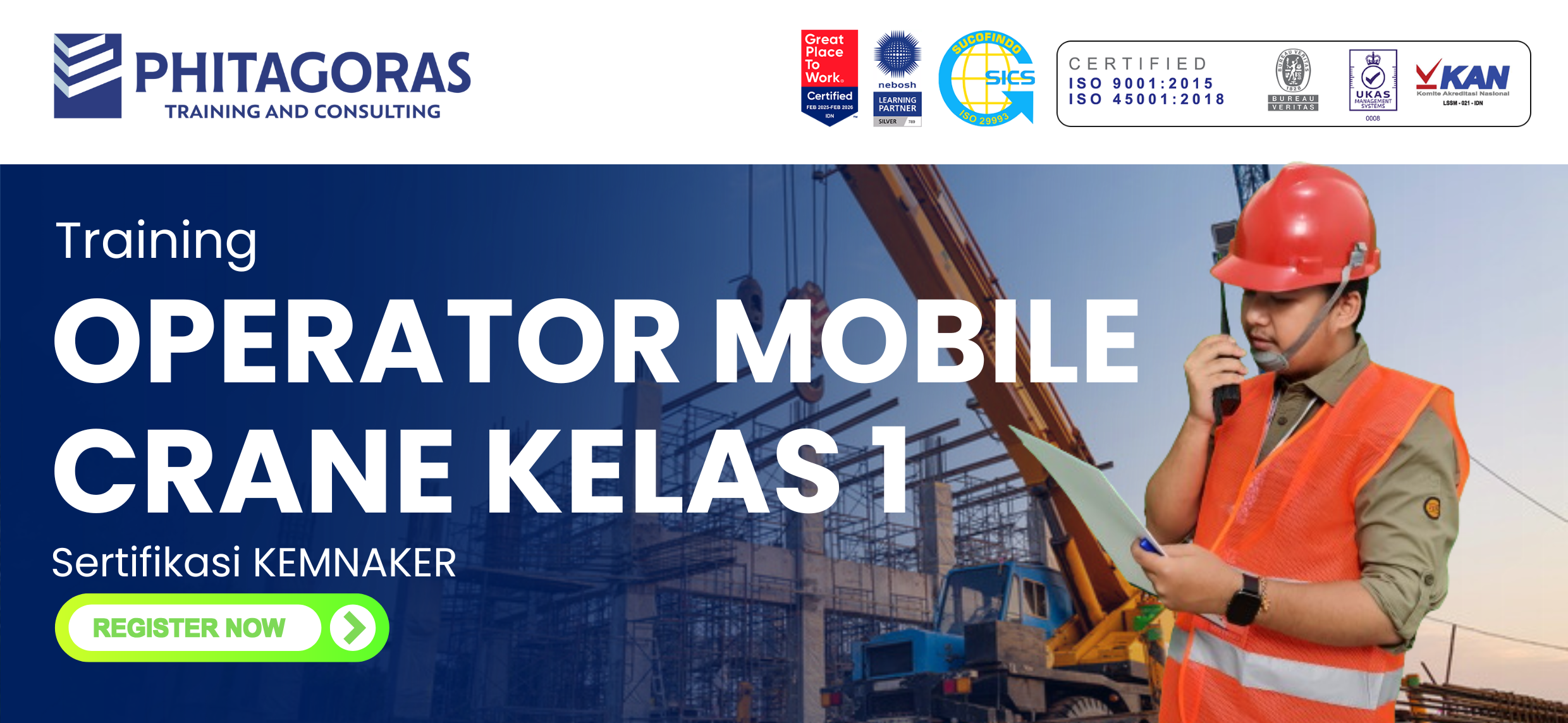 Operator Mobile Crane Kelas 1 Sertifikasi KEMNAKER