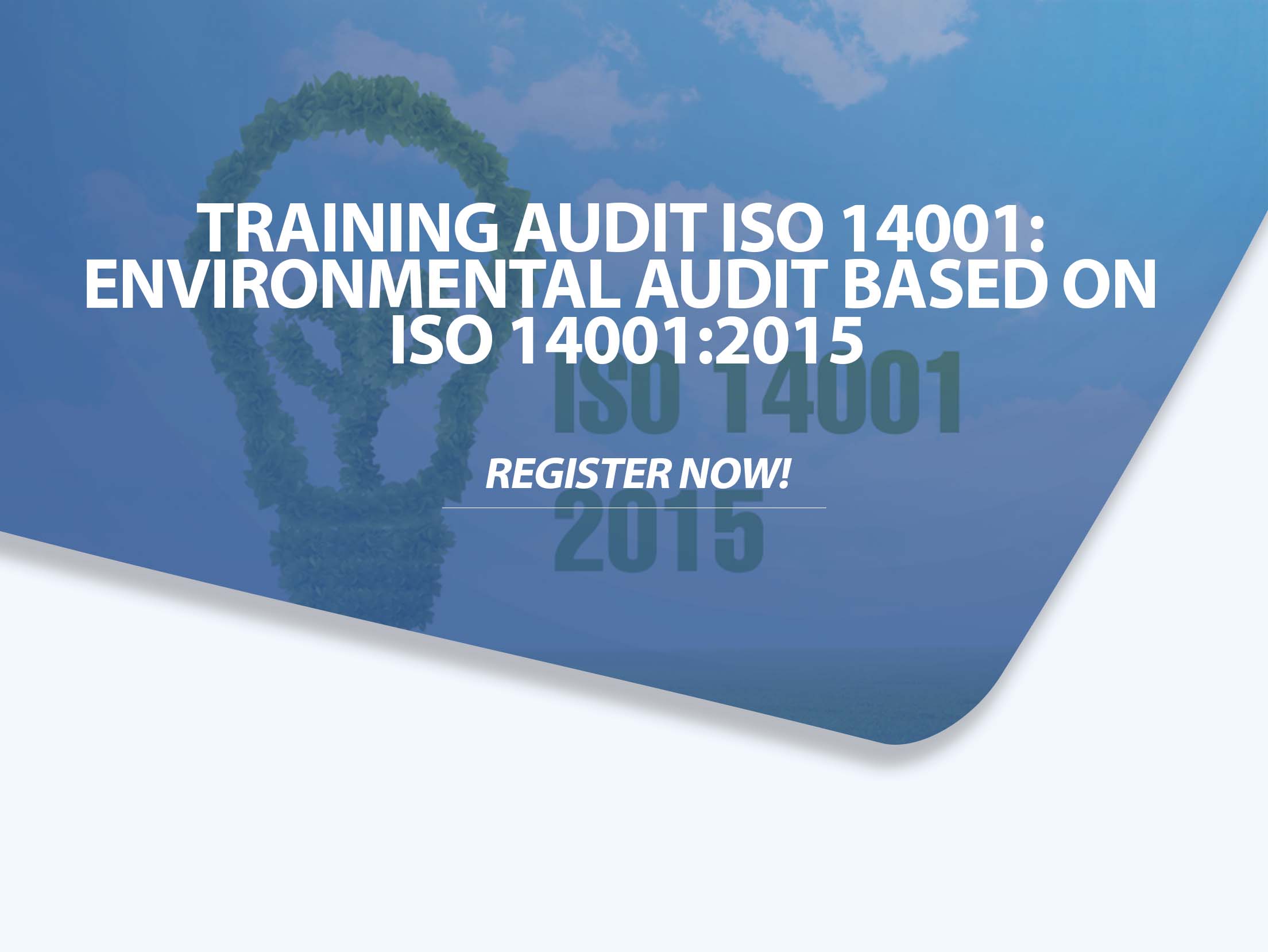 Training Audit ISO 14001 Environmental Audit based on ISO 14001 2015