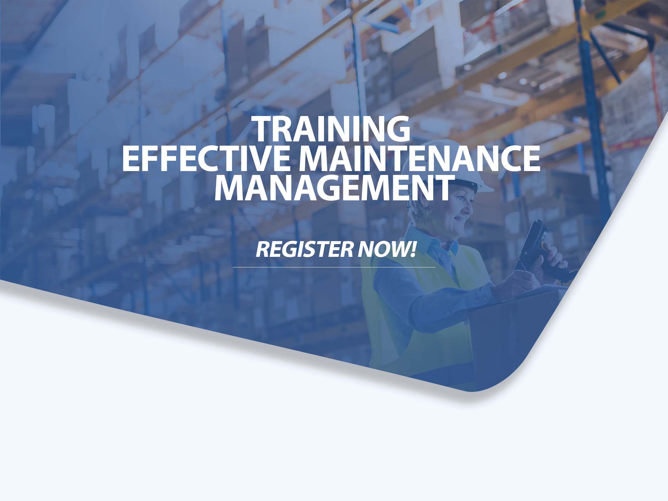Training Effective Maintenance Management