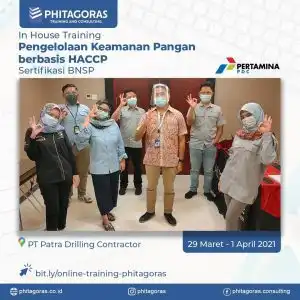 Training Pengelolaan Keamanan Pangan berbasis HACCP