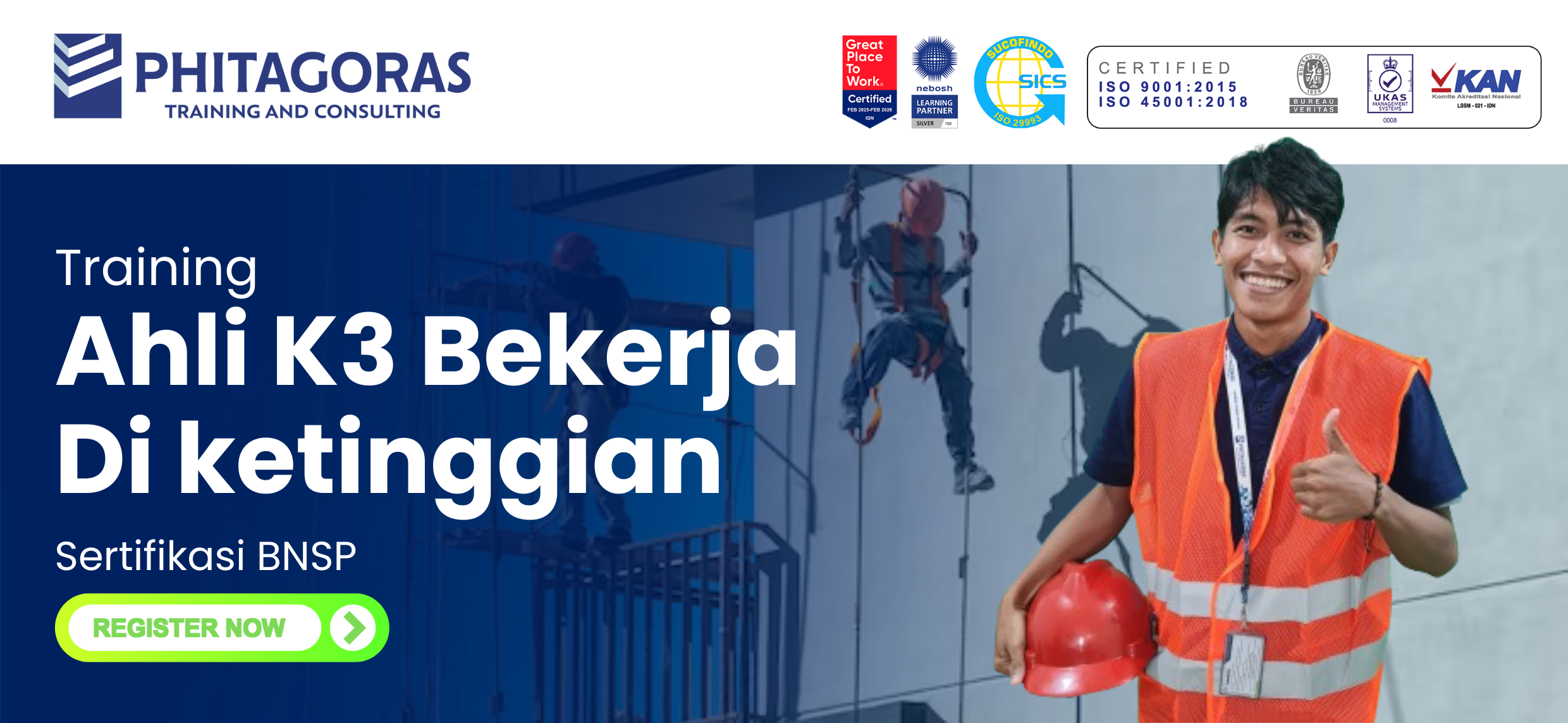 pelatihan Ahli K3 Bekerja Di ketinggian