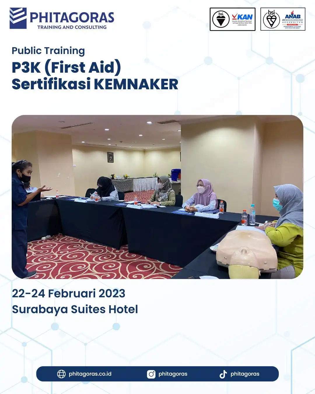 Publik Training P3K (First Aid) Sertifikasi KEMNAKER