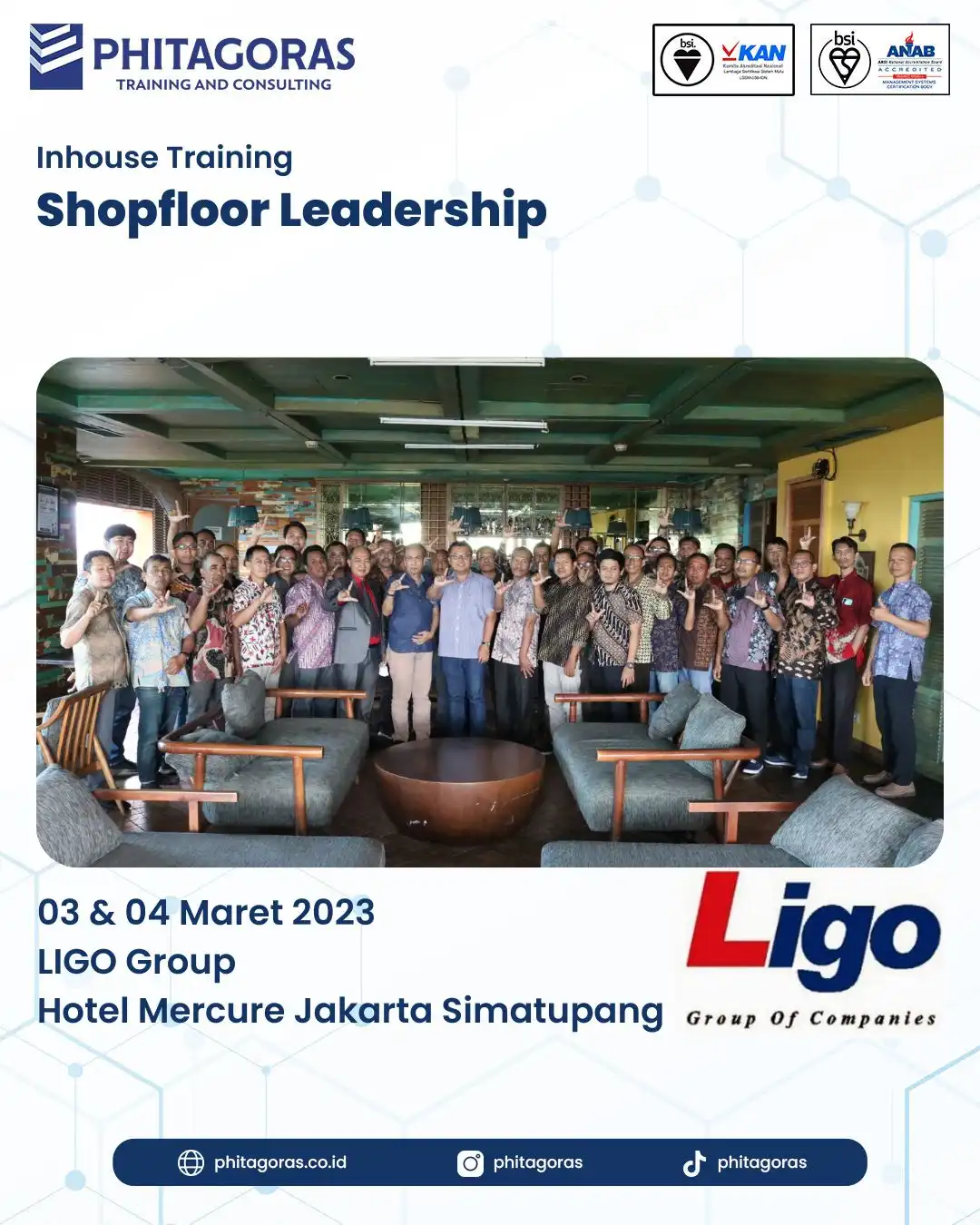 Inhouse Training Shopfloor Leadership - LIGO Group