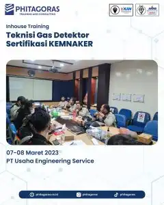 Inhouse Training Teknisi Gas Detektor Sertifikasi KEMNAKER - PT Usaha Engineering Service