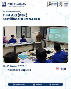 Inhouse Training First Aid (P3K) Sertifikasi KEMNAKER - PT Trias Indra Saputra
