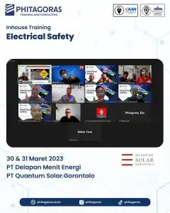 Inhouse Training Electrical Safety, - PT Delapan Menit Energi dan PT Quantum Solar Gorontalo
