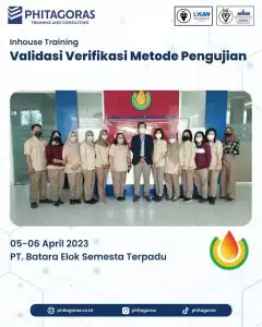 Inhouse Training Validasi Verifikasi Metode Pengujian - PT. Batara Elok Semesta Terpadu
