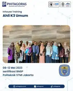 Inhouse Training Ahli K3 Umum sertifikasi BNSP - Politeknik STMI Jakarta