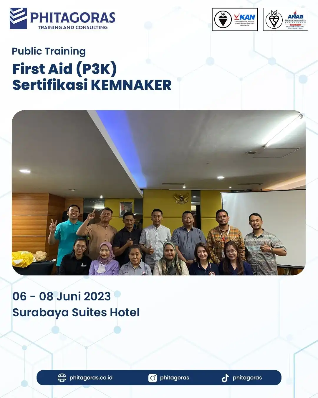 Public Training First Aid (P3K) Sertifikasi KEMNAKER