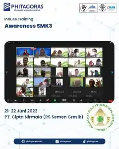 Inhouse Training Awareness SMK3 - PT. Cipta Nirmala (RS Semen Gresik)