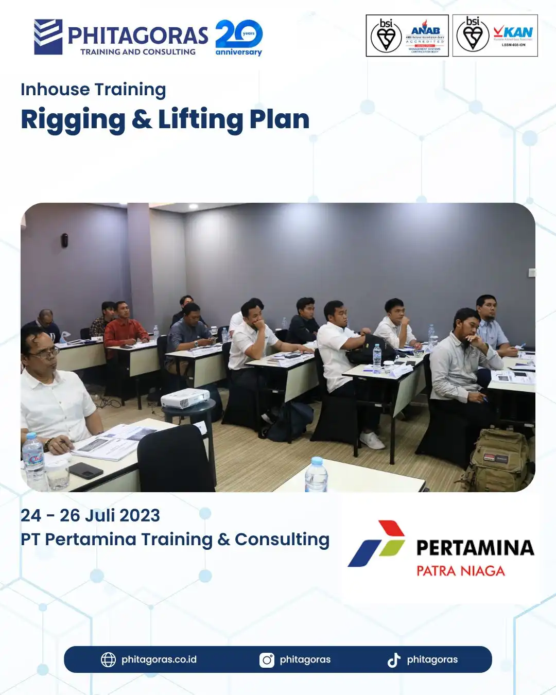 Inhouse Training Rigging & Lifting Plan - PT Pertamina Training & Consulting