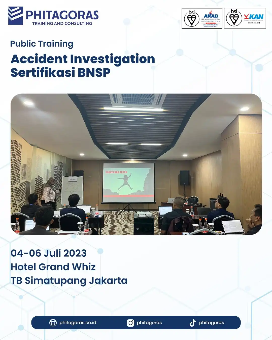 Public Training Accident Investigation Sertifikasi BNSP