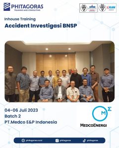 Inhouse Training Accident Investigasi Sertifikasi BNSP - PT.Medco E&P Indonesia Batch 2
