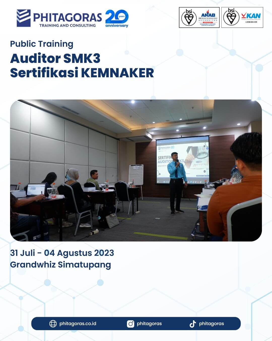 Public Training Auditor SMK3 Sertifikasi KEMNAKER