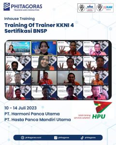 Inhouse Training Training Of Trainer KKNI 4 Sertifikasi BNSP - PT. Harmoni Panca Utama dan PT. Hasta Panca Mandiri Utama