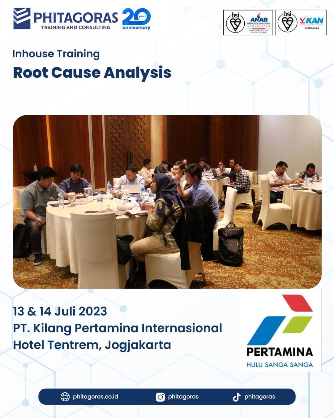 Inhouse Training Root Cause Analysis - PT. Kilang Pertamina Internasional