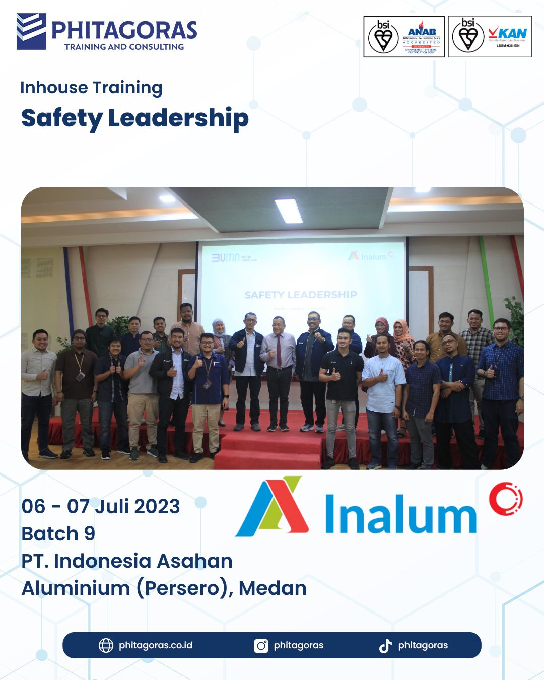 Inhouse Training Safety Leadership – PT. Indonesia Asahan Aluminium (Persero) Batch 9