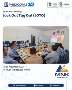 Inhouse Training Lock Out Tag Out (LOTO) - PT Multi Nitrotama Kimia