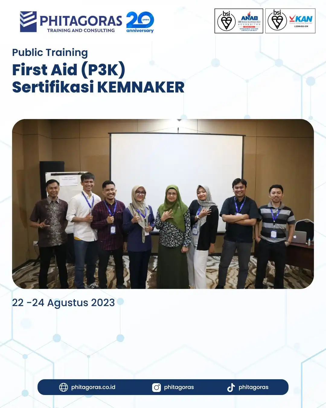 Public Training First Aid (P3K) Sertifikasi KEMNAKER