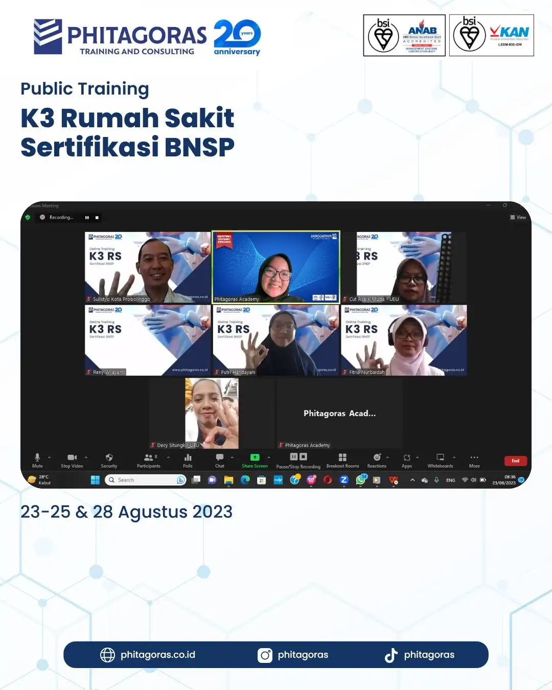 Public Training K3 Rumah Sakit Sertifikasi BNSP