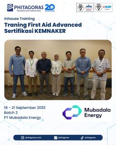 Inhouse Training First Aid Advanced Sertifikasi KEMNAKER - PT Mubadala Energy Batch 2