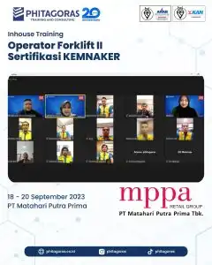 Inhouse Training Operator Forklift II Sertifikasi KEMNAKER - PT Matahari Putra Prima