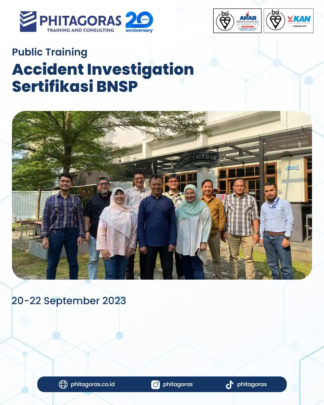 Public Training Accident Investigation Sertifikasi BNSP