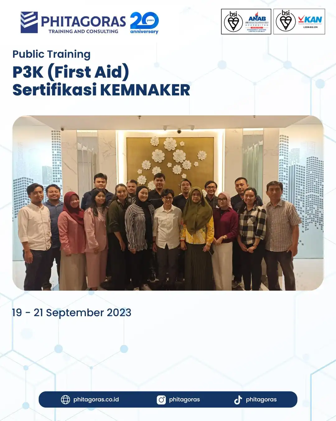 Public Training P3K (First Aid) Sertifikasi KEMNAKER