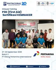 Inhouse Training P3K (First Aid) Sertifikasi KEMNAKER - PT Kilang Pertamina Internasional Batch 2