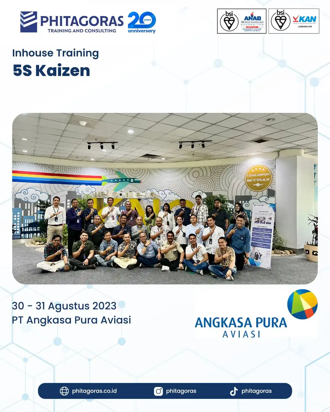 Inhouse Training mengenai 5S Kaizen - PT Angkasa Pura Aviasi