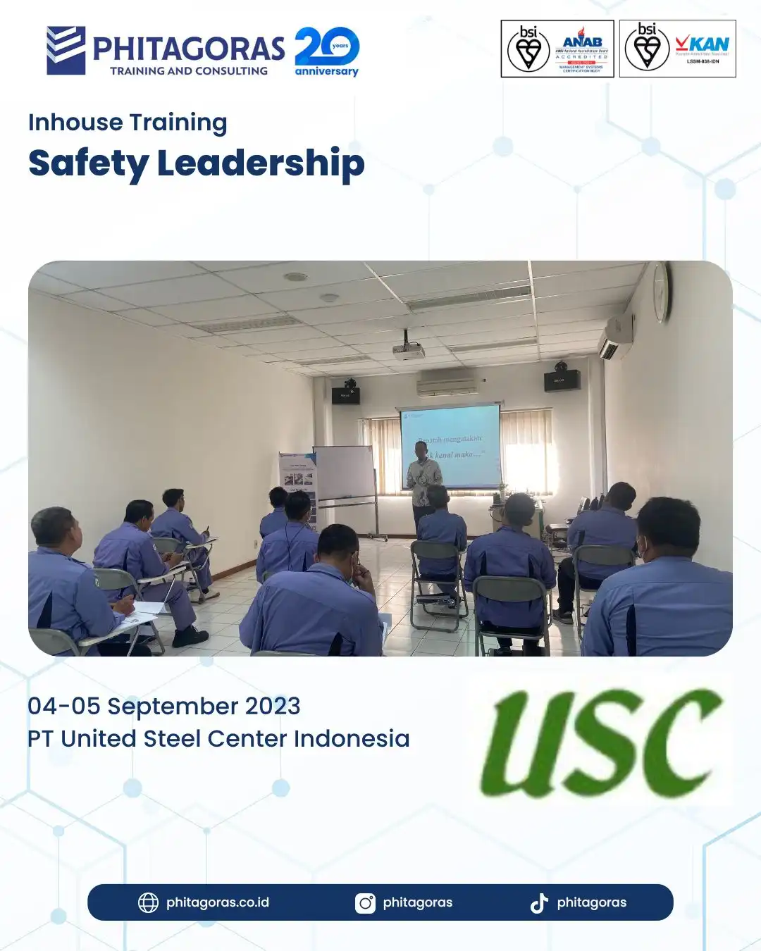 Inhouse Training Safety Leadership - PT United Steel Center Indonesia