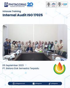 Inhouse Training Internal Audit ISO 17025 - PT. Batara Elok Semestra Terpadu