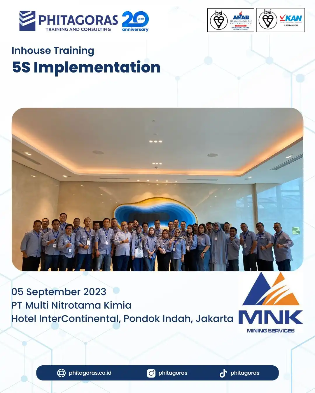 Inhouse Training 5S Implementation - PT Multi Nitrotama Kimia