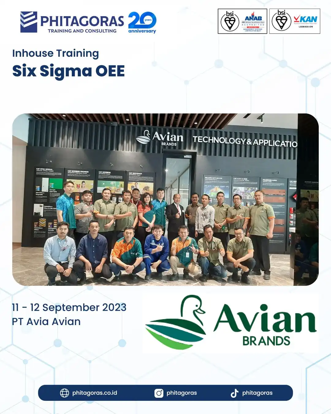 Inhouse Training Six Sigma OEE - PT Avia Avian