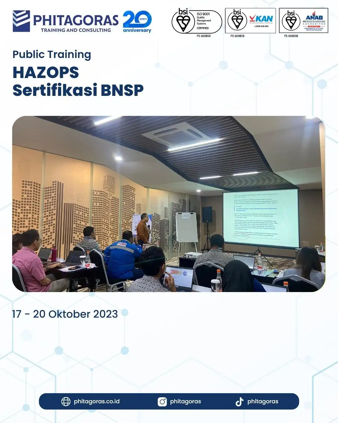 Public Training HAZOPS Sertifikasi BNSP