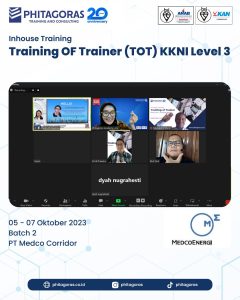 Inhouse Training OF Trainer (TOT) KKNI Level 3 untuk PT Medco Corridor Batch 2