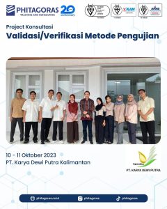 Project Konsultasi Validasi/Verifikasi Metode Pengujian - PT. Karya Dewi Putra Kalimantan