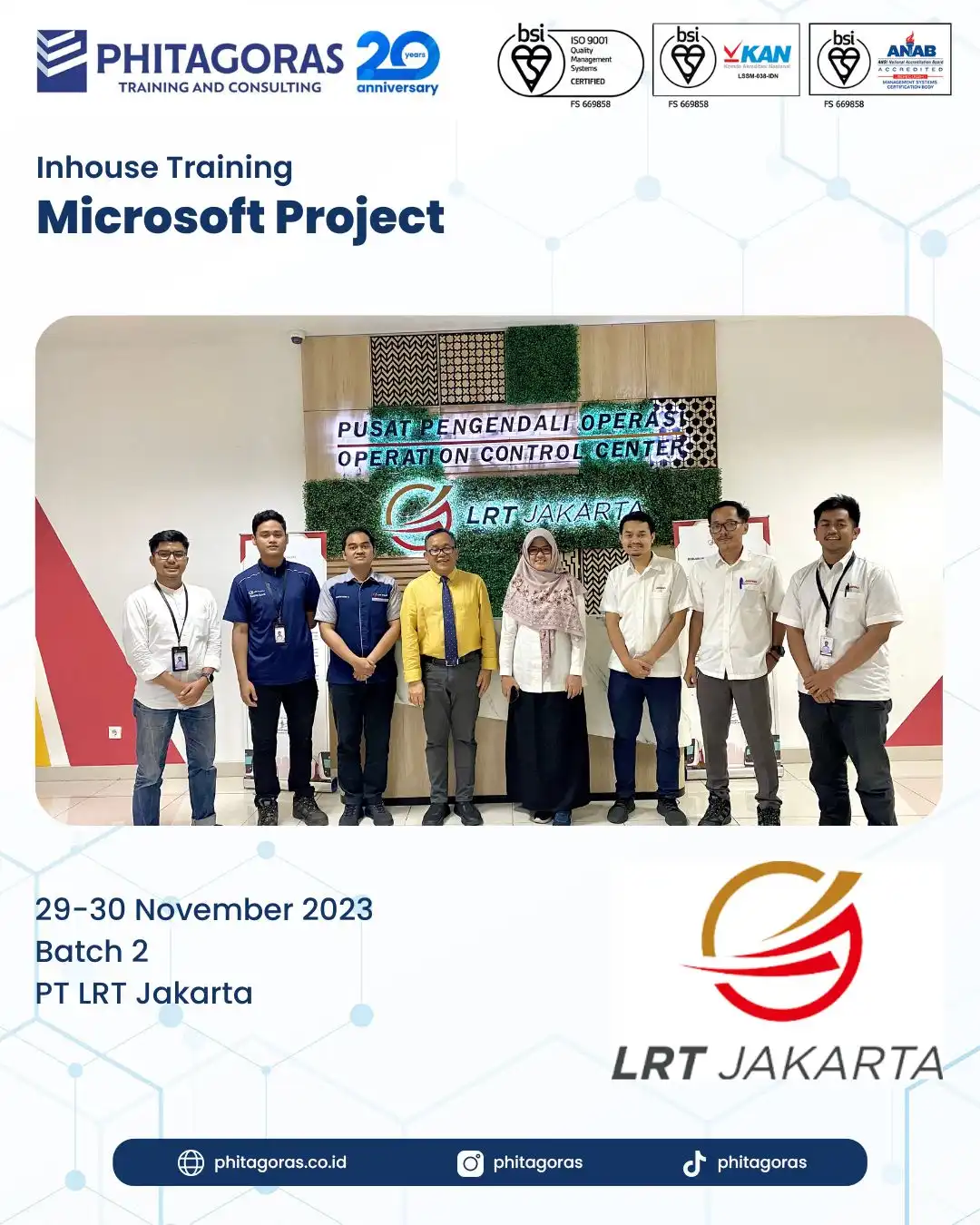 Inhouse Training Microsoft Project - PT LRT Jakarta Batch 2