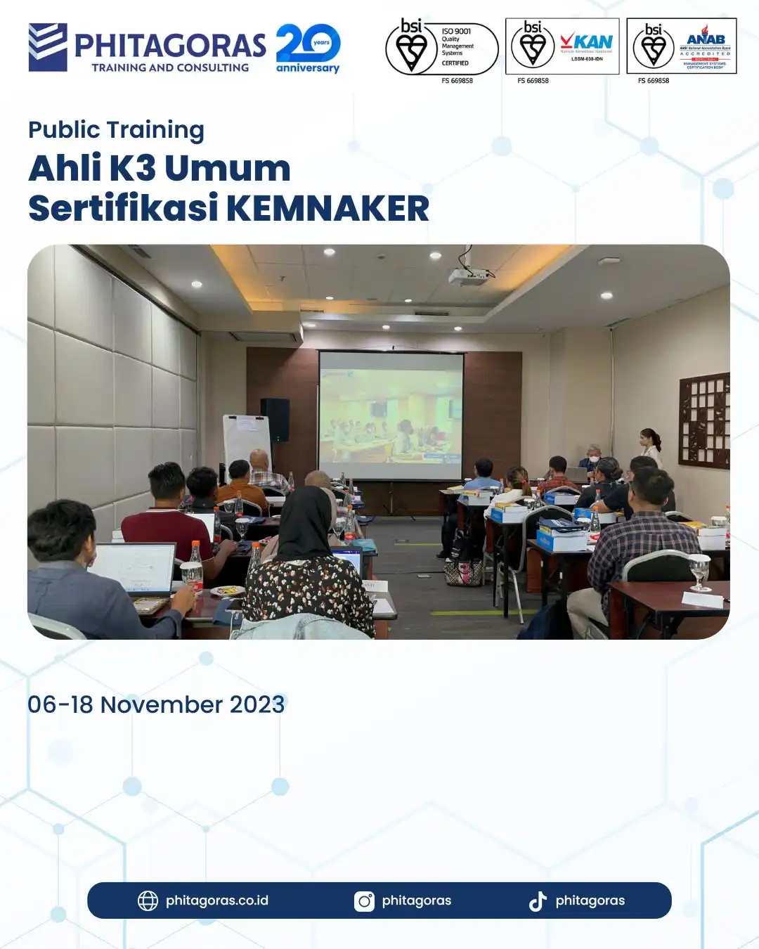 Public Training Ahli K3 Umum Sertifikasi KEMANAKER