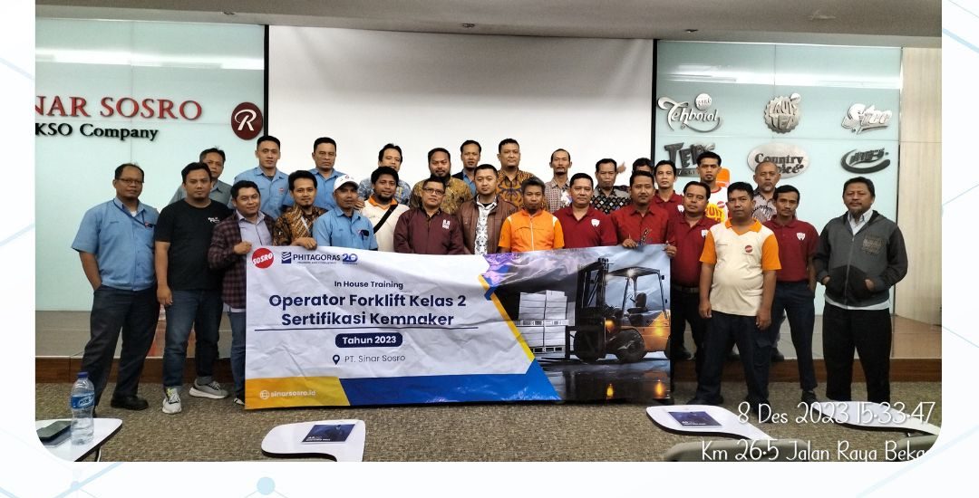 Inhouse Training Forklift Kelas 2 Sertifikasi KEMNAKER - PT. Sinar Sosro Indonesia