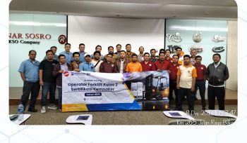 Inhouse Training Forklift Kelas 2 Sertifikasi KEMNAKER - PT. Sinar Sosro Indonesia
