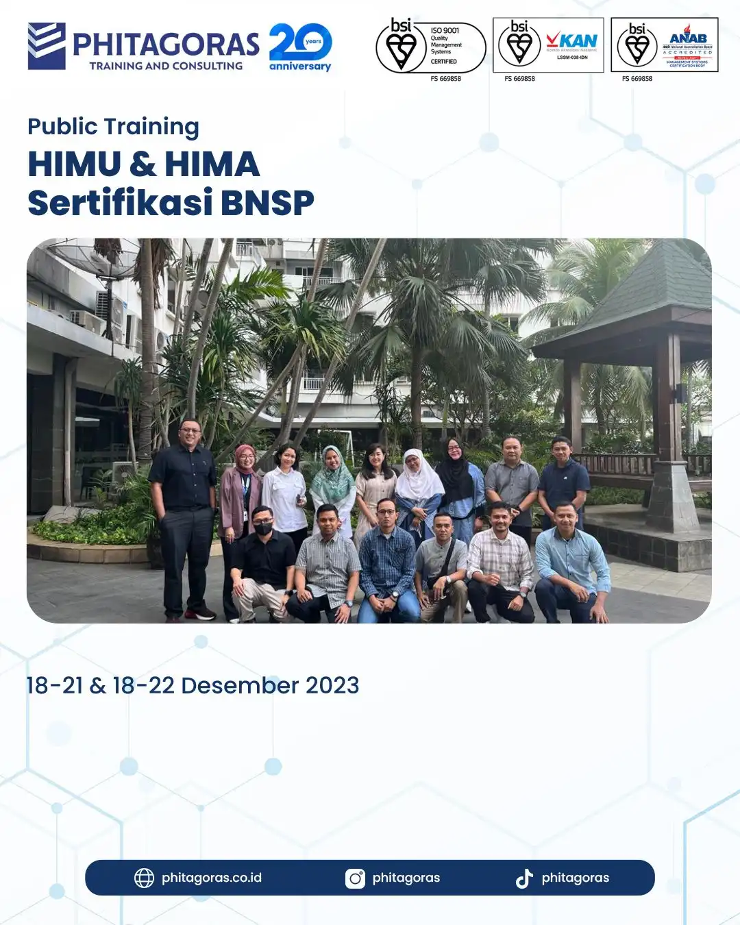 Public Training HIMU & HIMA Sertifikasi BNSP