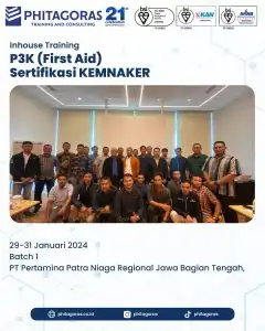 Inhouse Training P3K (First Aid) Sertifikasi KEMNAKER - PT Pertamina Patra Niaga Regional Jawa Bagian Tengah Batch 1