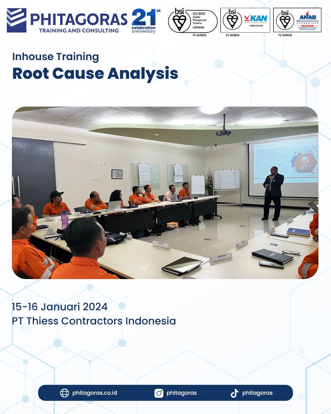 Inhouse Training Root Cause Analysis - PT Thiess Contractors Indonesia