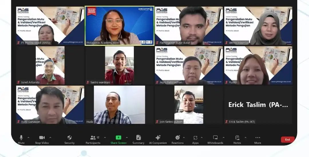 Project Consultation Pengendalian Mutu & Validasi Verifikasi Metode Pengujian - PT Profita Abadi