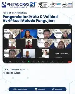 Project Consultation Pengendalian Mutu & Validasi Verifikasi Metode Pengujian - PT Profita Abadi