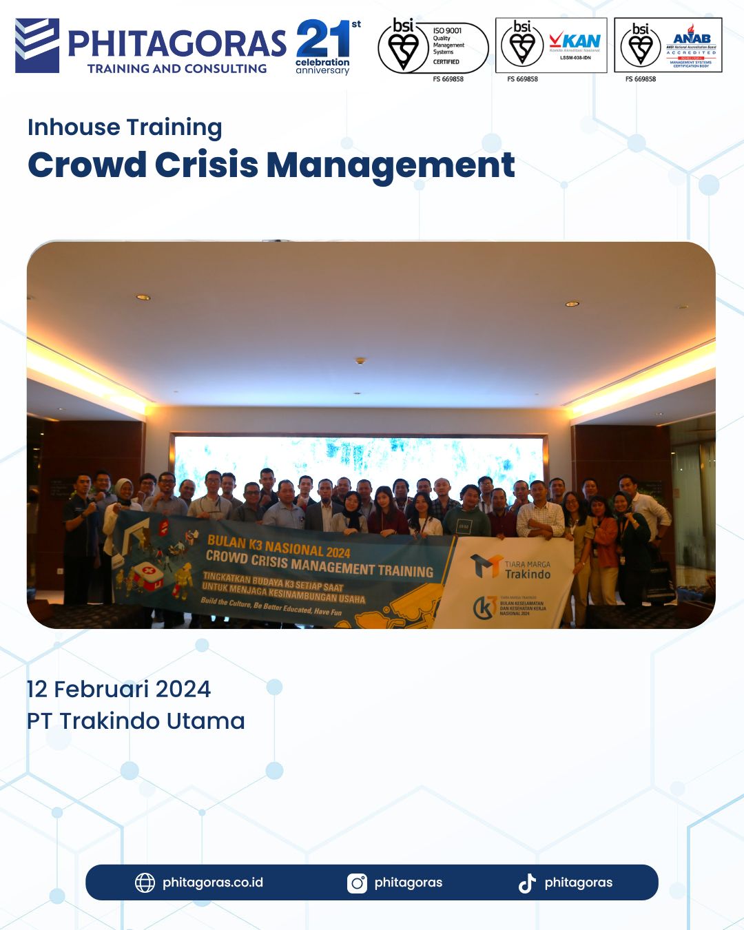 Inhouse Training Crowd Crisis Management - PT Trakindo Utama