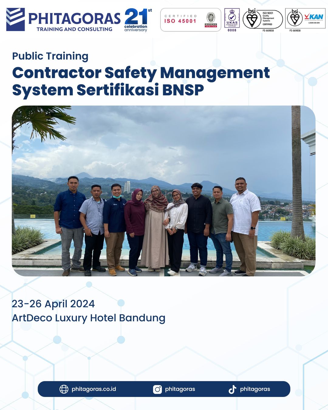 Public Training Contractor Safety Management System Sertifikasi BNSP 23 - 26 April 2024