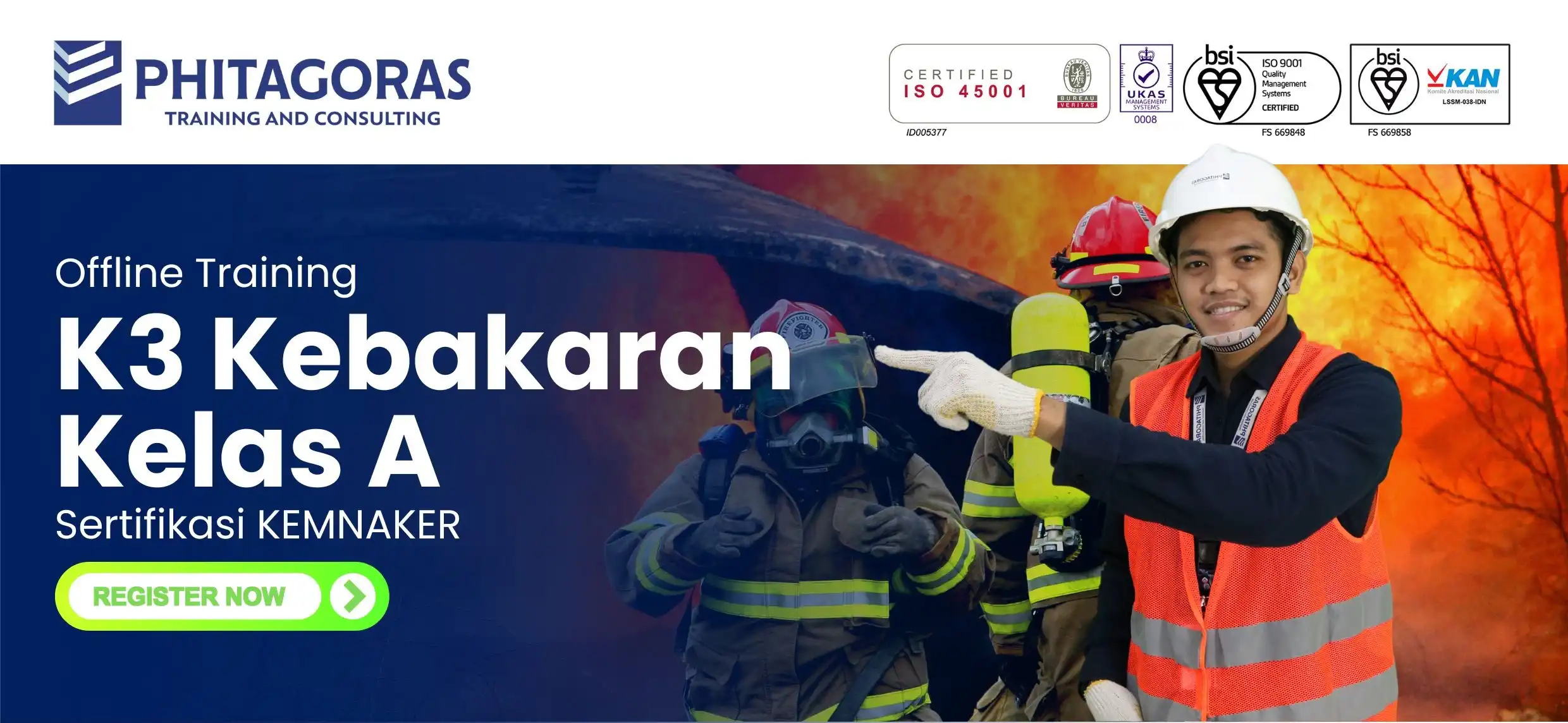 Training K3 Kebakaran kelas A Sertifikasi KEMNAKER